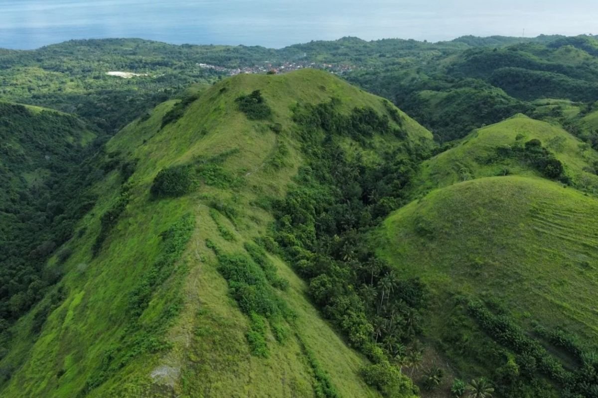 bukit teletubbies bali - landscape bukit teletubbies yang bergelombang